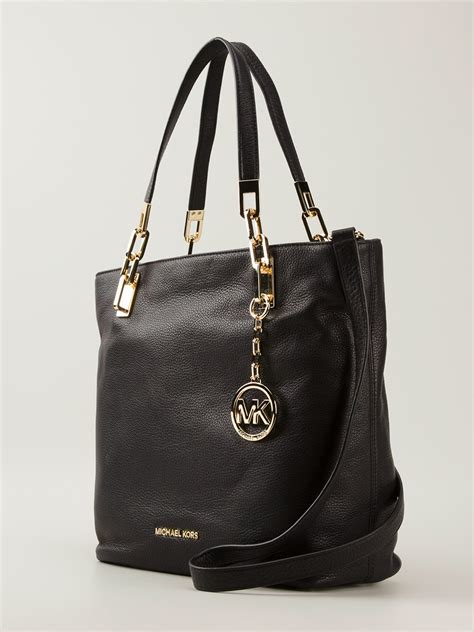 black shoulder bag michael kors|michael kors black shoulder handbags.